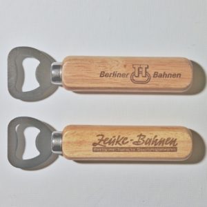 Holz-Flaschenöffner mit Lasergravur